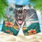 American Staffordshire Terrier - 3D Men's Beach Short