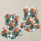 Cavapoo Dog Pattern Sleeveless Romper