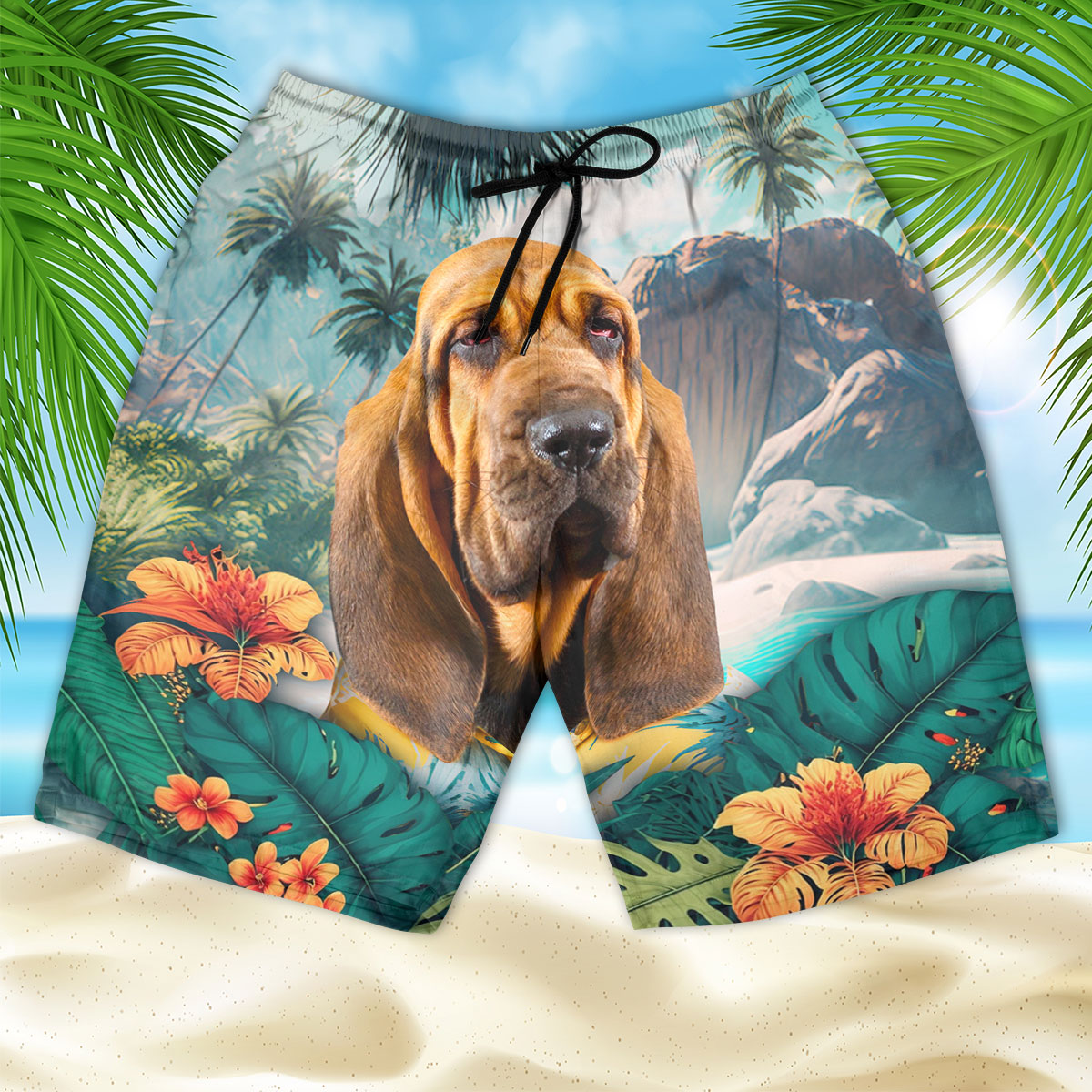 Bloodhound - 3D Men's Beach Short