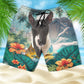 Bull Terrier - 3D Men's Beach Short