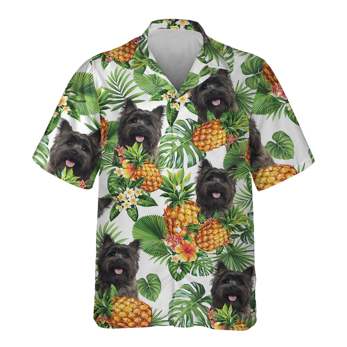 Cairn Terrier - Tropical Pattern Hawaiian Shirt