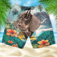 Dachshund - 3D Men's Beach Short