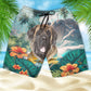 English Mastiff - 3D Men's Beach Short