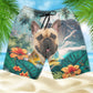 French Bulldog - 3D Men's Beach Short