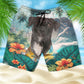 Patterdale Terrier - 3D Men's Beach Short