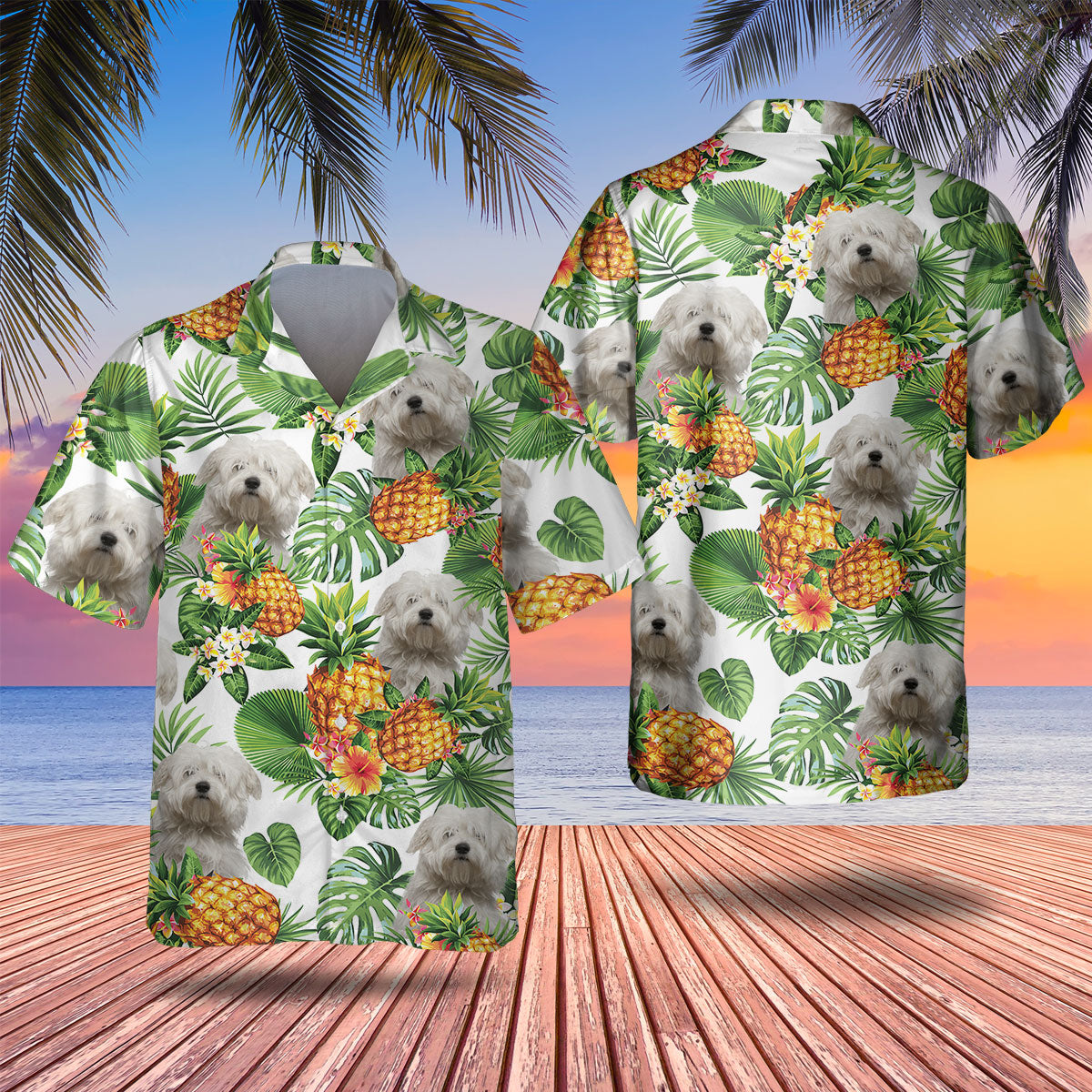 Coton de Tulear - Tropical Pattern Hawaiian Shirt