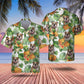 English Bulldog - Tropical Pattern Hawaiian Shirt