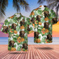 Golden Retriever AI - Tropical Pattern Hawaiian Shirt