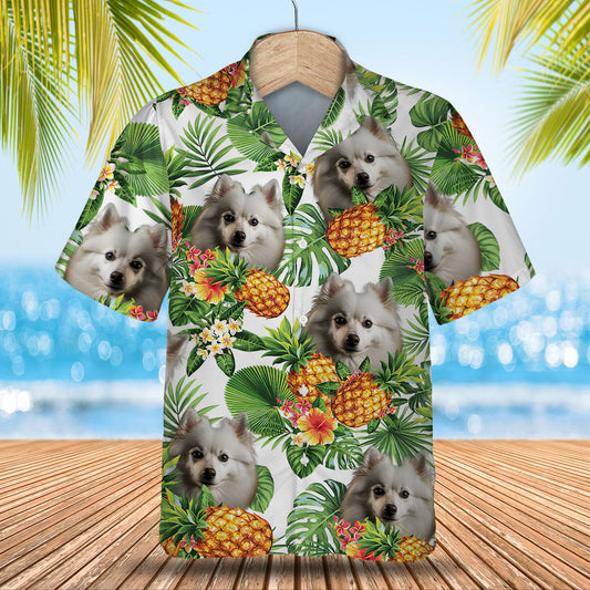 American Eskimo AI - Tropical Pattern Hawaiian Shirt