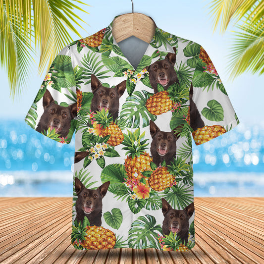 Australian Kelpie - Tropical Pattern Hawaiian Shirt