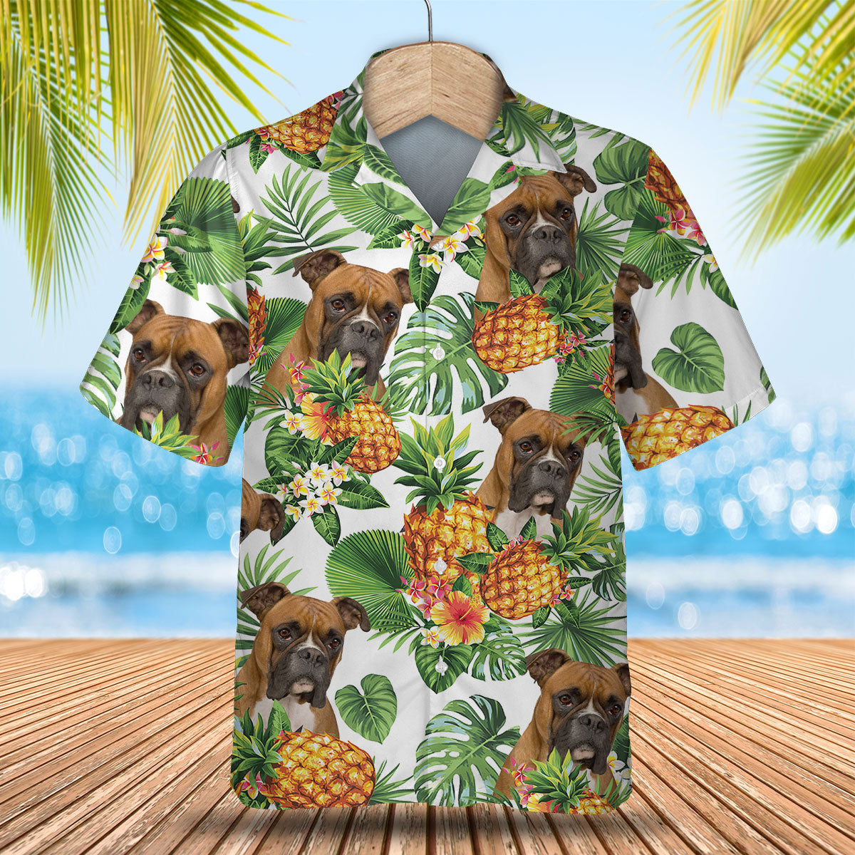 Boxer - Tropical Pattern Hawaiian Shirt