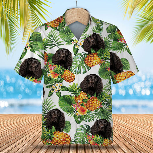 Boykin Spaniel AI - Tropical Pattern Hawaiian Shirt