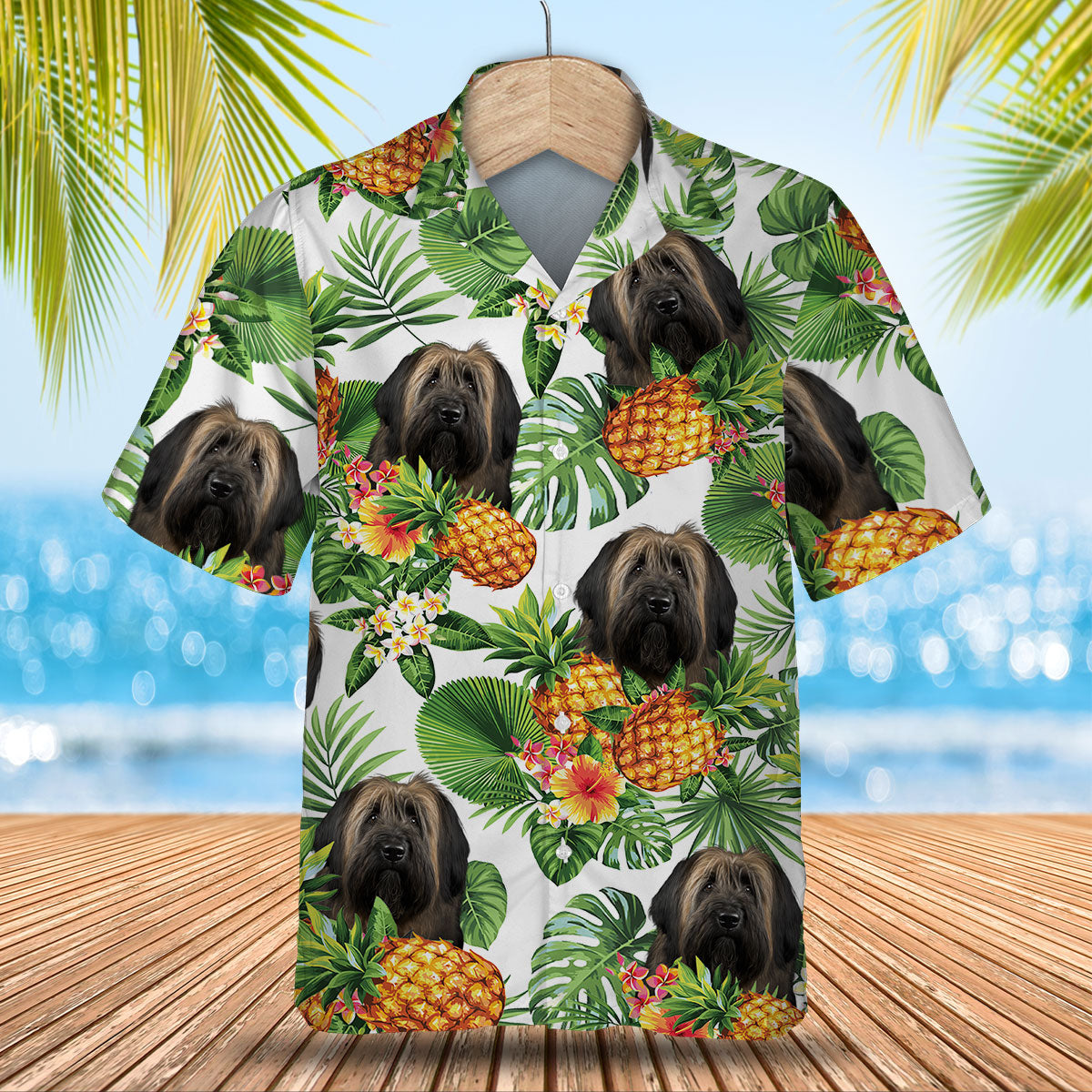 Briard AI - Tropical Pattern Hawaiian Shirt