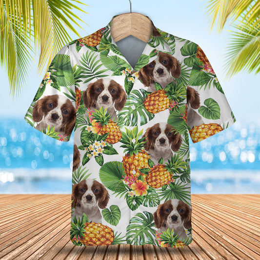 Cavalier King Charles Spaniel - Tropical Pattern Hawaiian Shirt