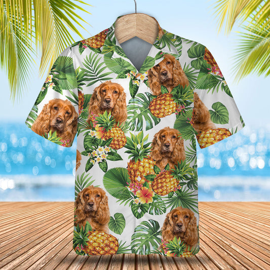 Cocker Spaniel - Tropical Pattern Hawaiian Shirt