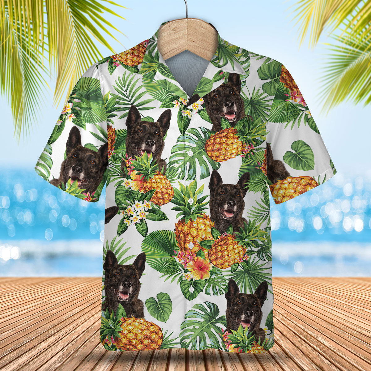 Dutch Shepherd - Tropical Pattern Hawaiian Shirt