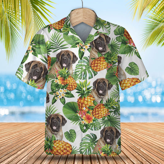 English Mastiff - Tropical Pattern Hawaiian Shirt