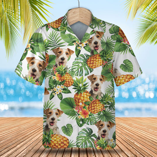 Fox Terrier - Tropical Pattern Hawaiian Shirt