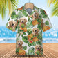 Golden Retriever - Tropical Pattern Hawaiian Shirt