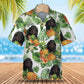 Gordon Setter - Tropical Pattern Hawaiian Shirt