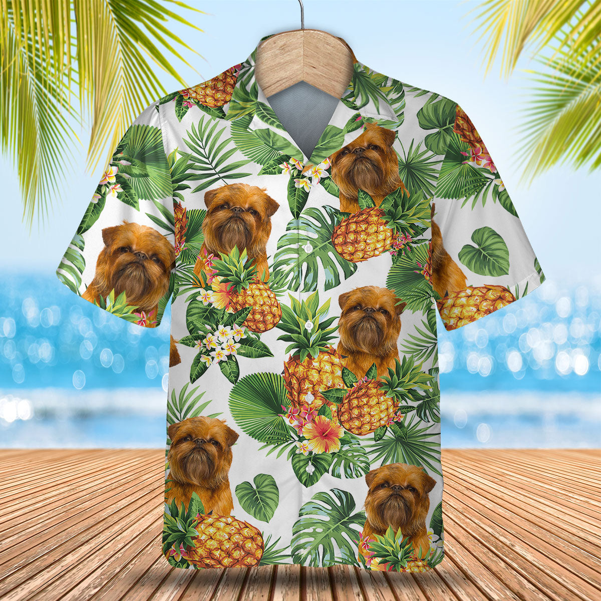 Griffon Brussels - Tropical Pattern Hawaiian Shirt