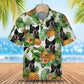 Karelian Bear Dog AI - Tropical Pattern Hawaiian Shirt