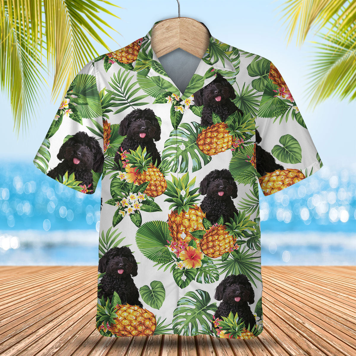 Labradoodle - Tropical Pattern Hawaiian Shirt