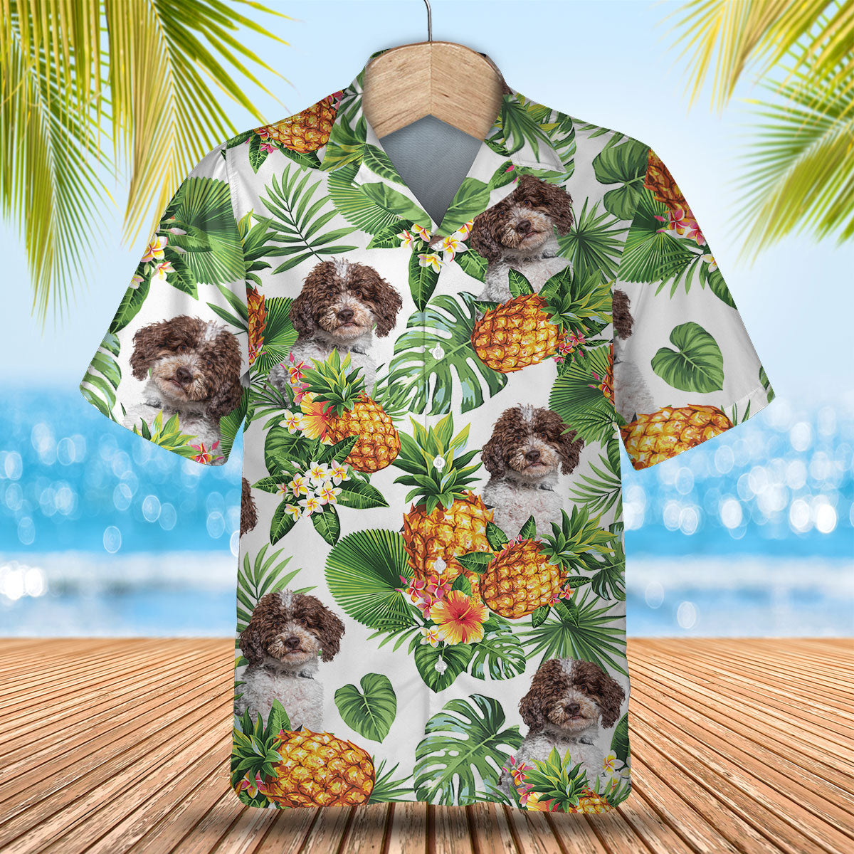 Lagotti Romagnoli - Tropical Pattern Hawaiian Shirt