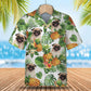 Pug - Tropical Pattern Hawaiian Shirt