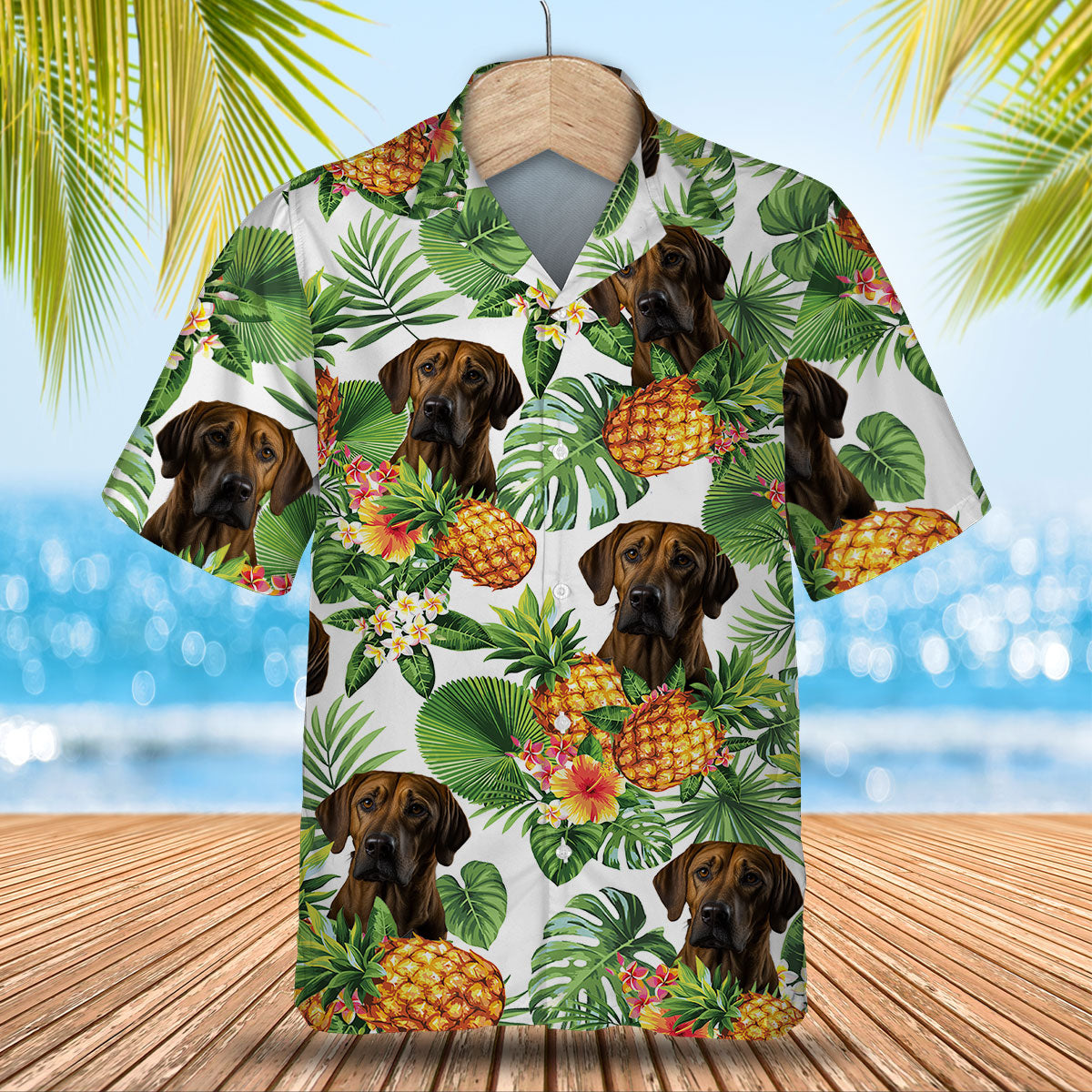 Pyrador AI - Tropical Pattern Hawaiian Shirt