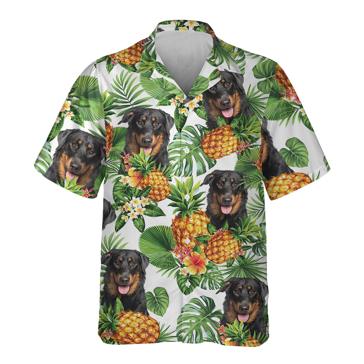 Beauceron - Tropical Pattern Hawaiian Shirt