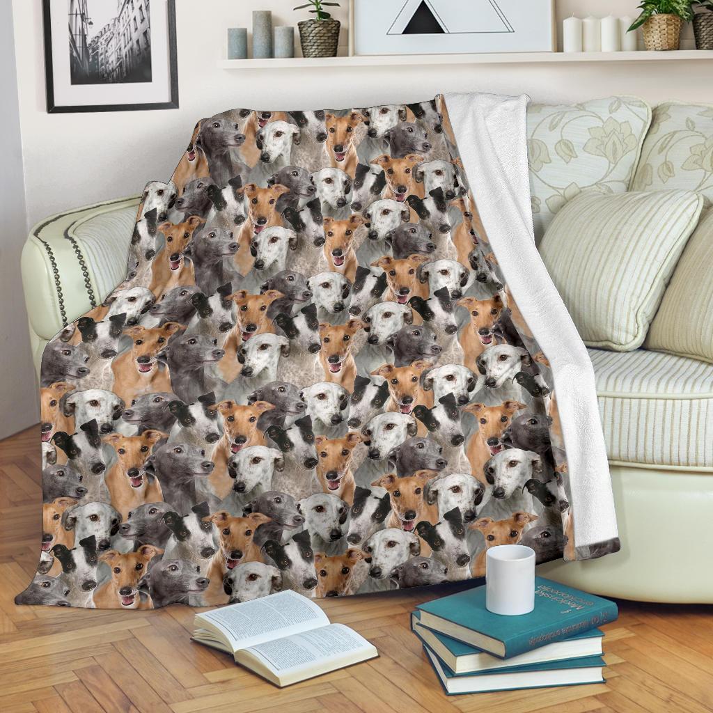 Greyhound Full Face Blanket