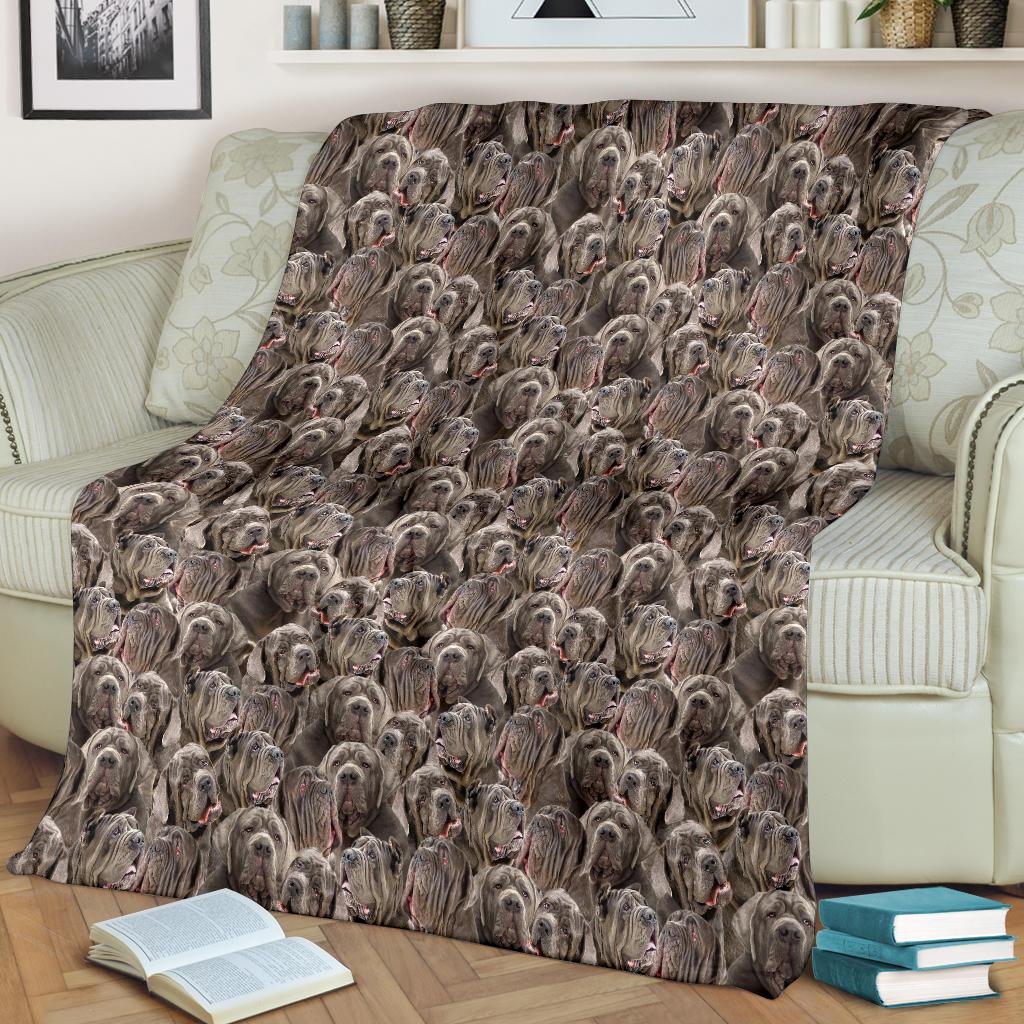 Neapolitan Mastiff Full Face Blanket