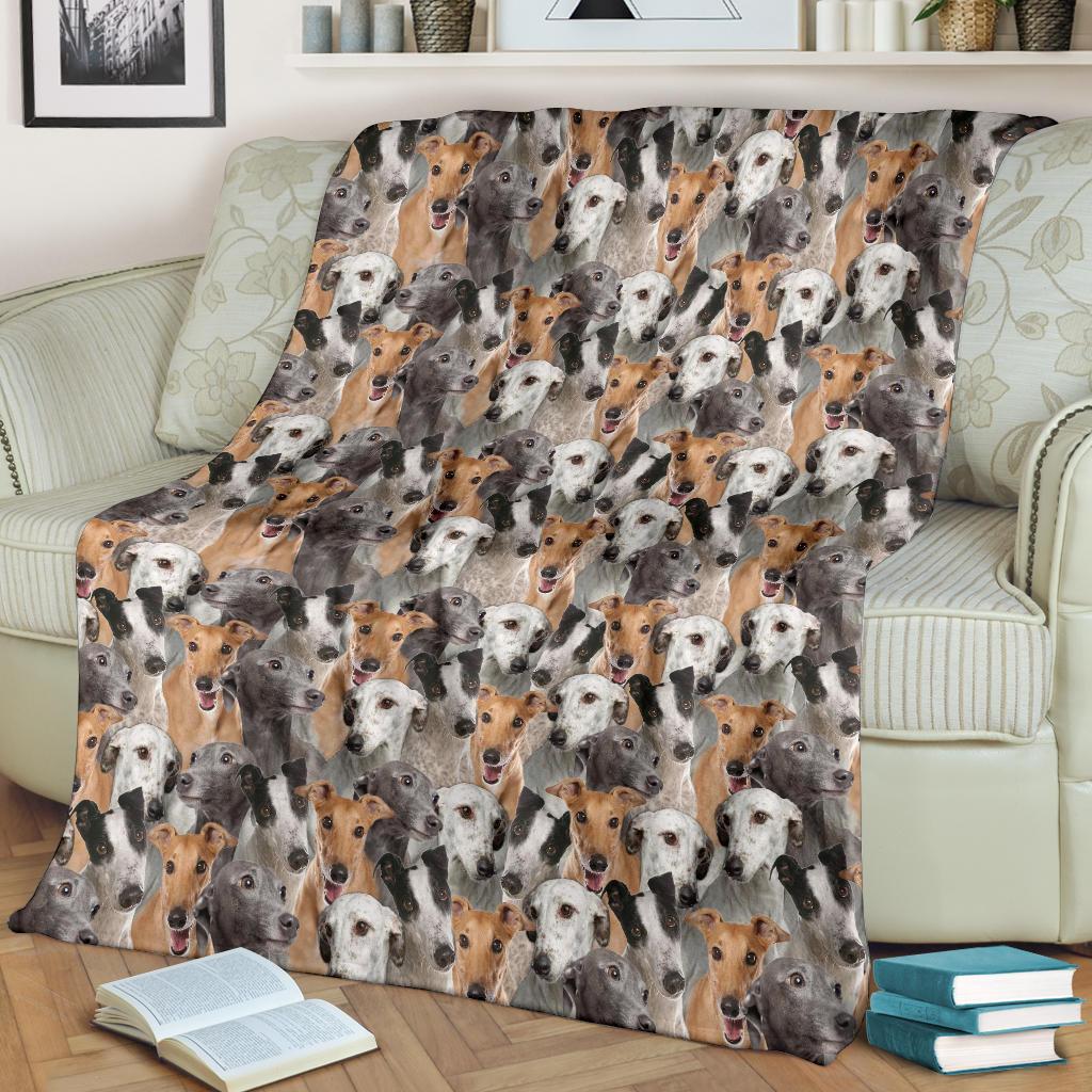 Greyhound Full Face Blanket