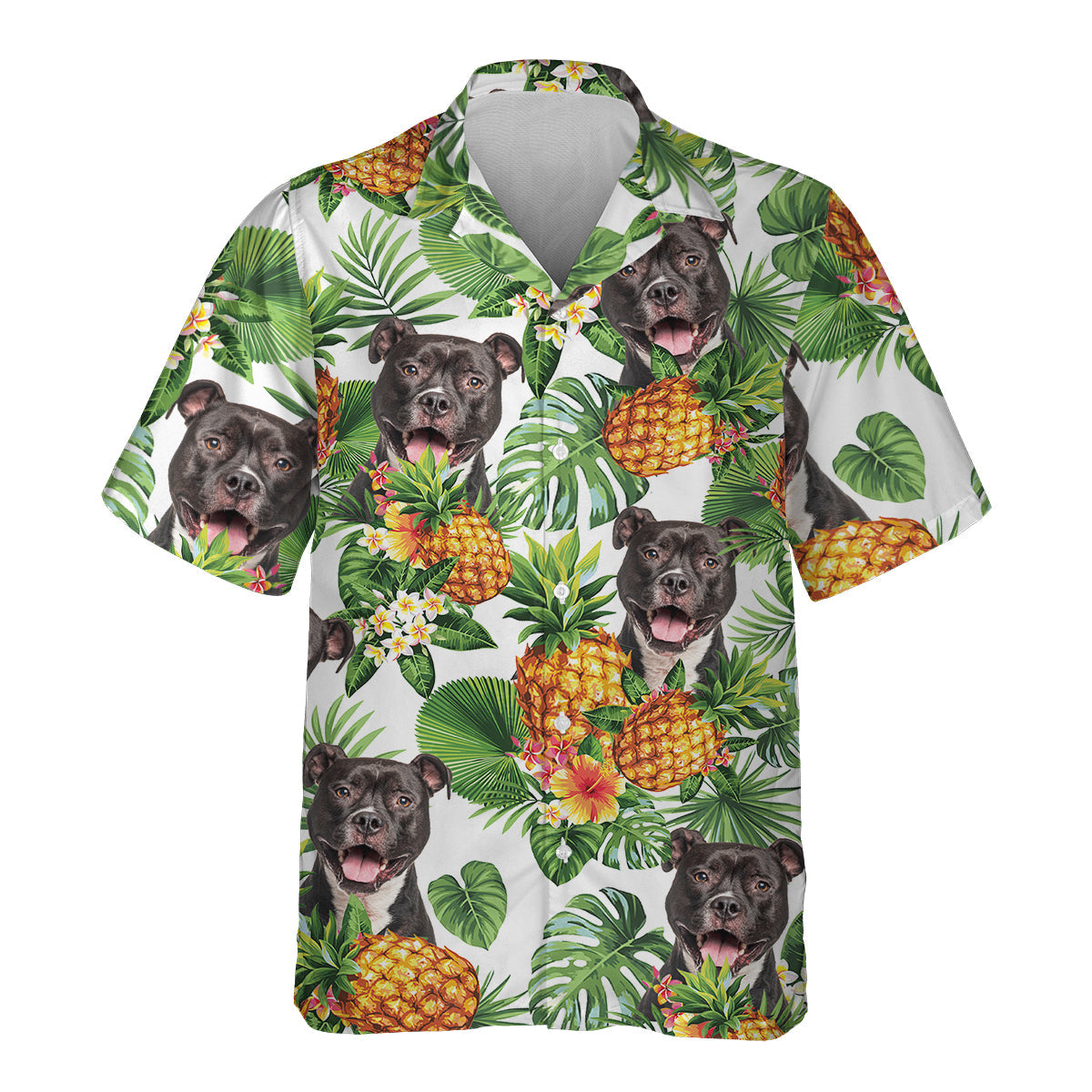 American Staffordshire Terrier - Tropical Pattern Hawaiian Shirt