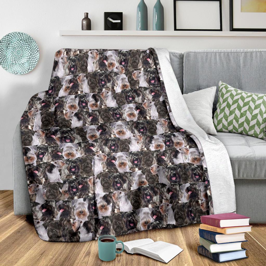 Cesky Terrier Full Face Blanket