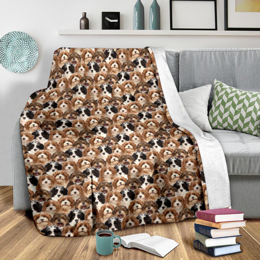 Cavapoo Full Face Blanket