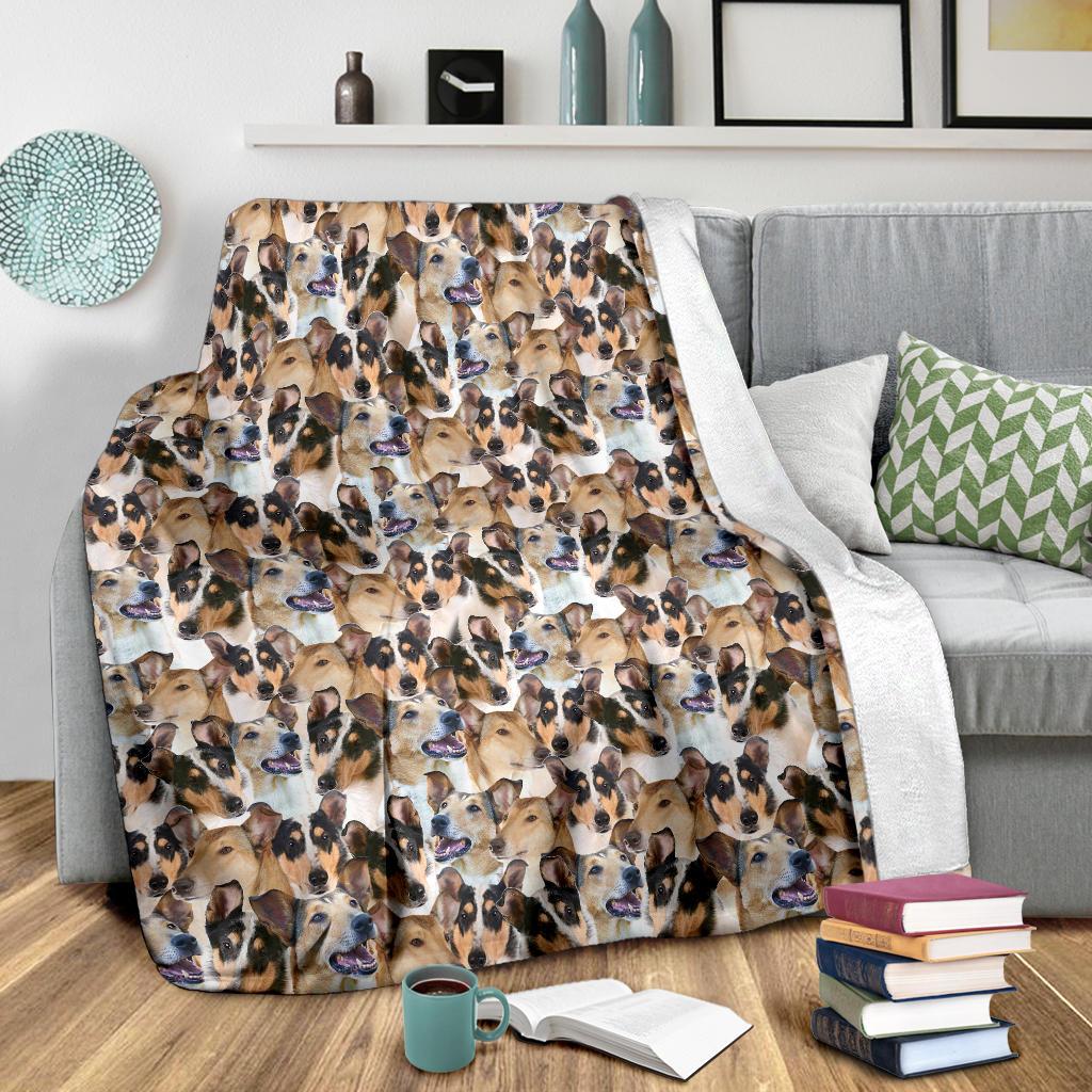 Smooth Collie Full Face Blanket