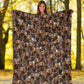German Spaniel Full Face Blanket