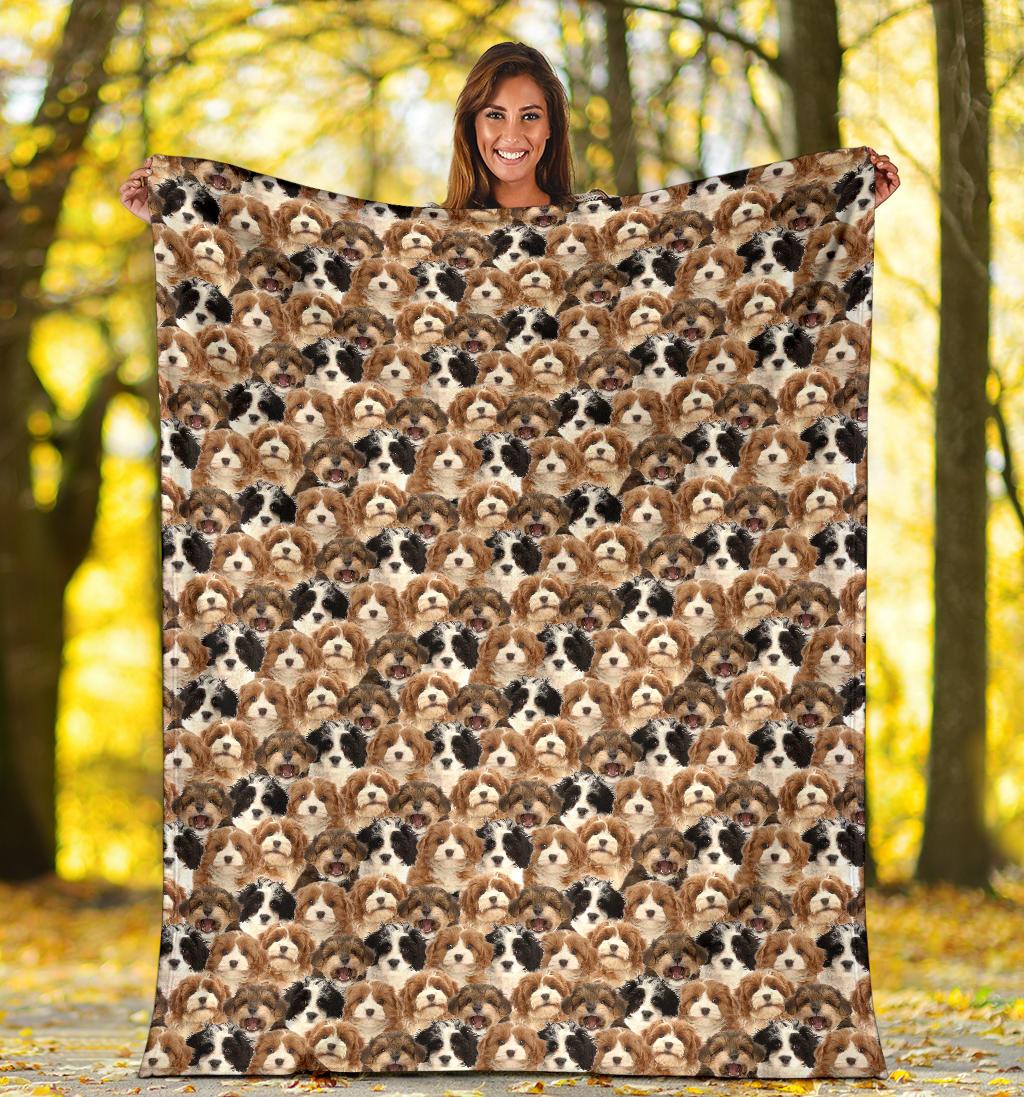 Cavapoo Full Face Blanket