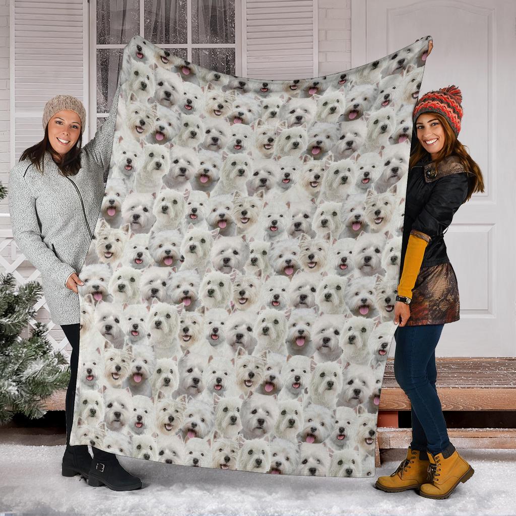 West Highland White Terrier Full Face Blanket