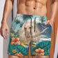 Afghan Hound - 3D Men's Beach Short