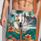 Icelandic Sheepdog - 3D Men's Beach Short