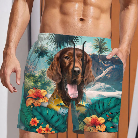 Irish Setter - 3D Men's Beach Short