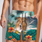 Rough Collie - 3D Men's Beach Short