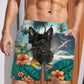 Scottish Terrier - 3D Men's Beach Short