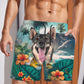 Swedish Vallhund - 3D Men's Beach Short