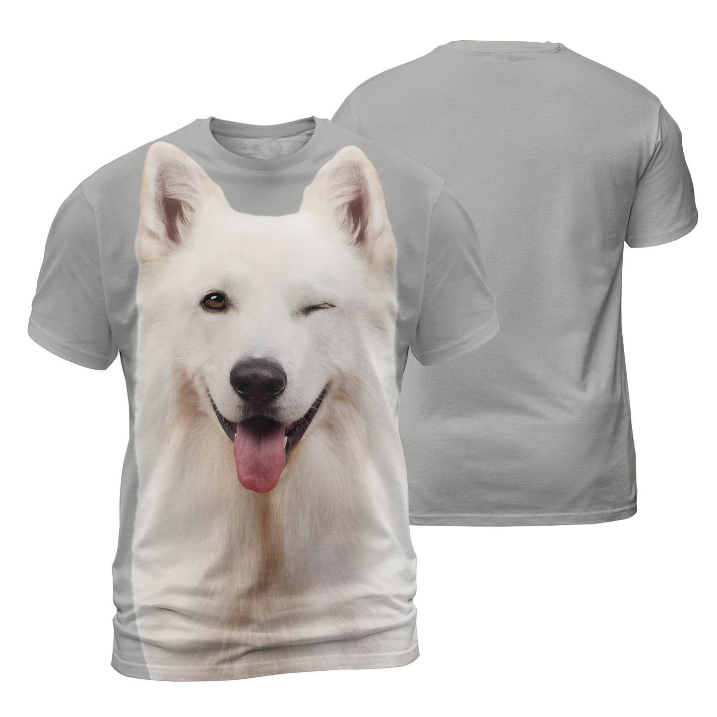 White Swiss Shepherd - 3D Graphic T-Shirt