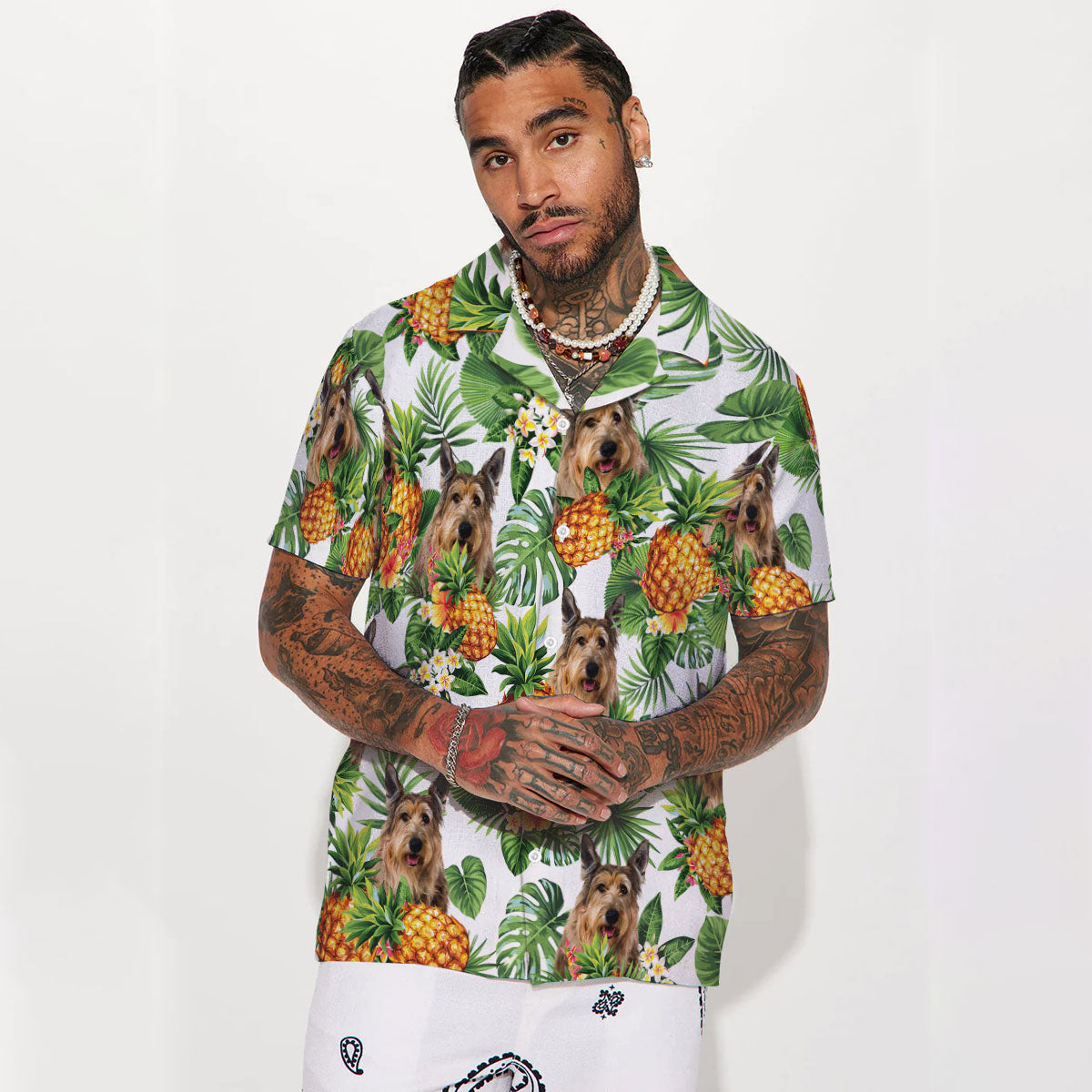 Berger Picard - Tropical Pattern Hawaiian Shirt