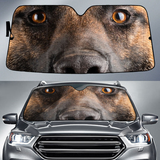 Belgian Malinois Eyes Car Sun Shade 94